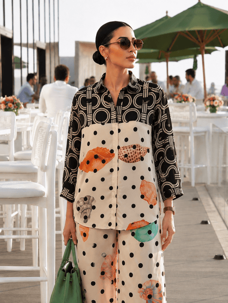 Polka Shells Blouse - Blouse - Mizyana