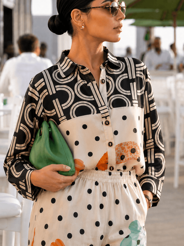 Polka Shells Blouse - Blouse - Mizyana