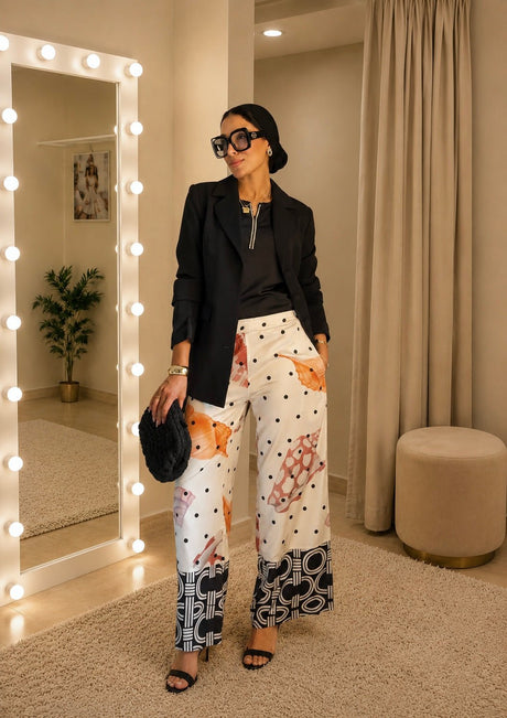Polka Shells Pants - Trousers - Mizyana