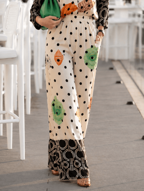 Polka Shells Pants - Trousers - Mizyana