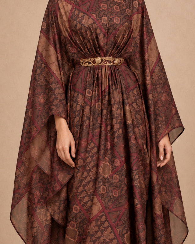 Qasr Dress & Cape Kaftan Set - Kaftan - Mizyana