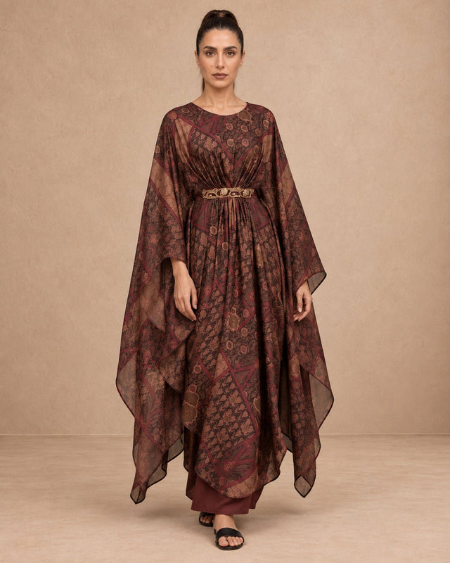 Qasr Dress & Cape Kaftan Set - Kaftan - Mizyana