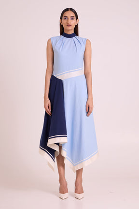 Raasa - Blue Tango Long Dress - Dress - Mizyana
