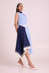 Raasa - Blue Tango Long Dress - Dress - Mizyana