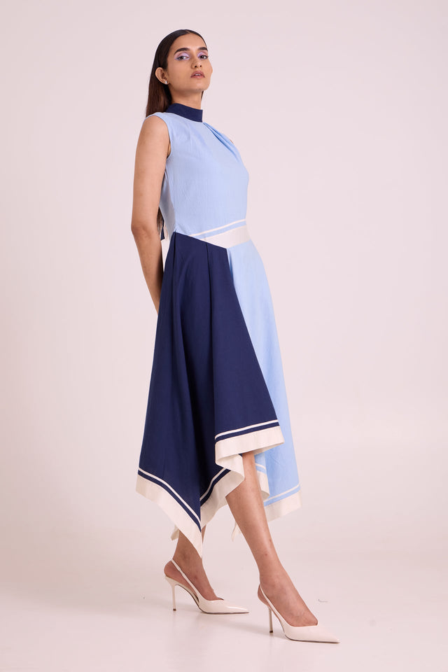 Raasa - Blue Tango Long Dress - Dress - Mizyana