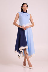 Raasa - Blue Tango Long Dress - Dress - Mizyana