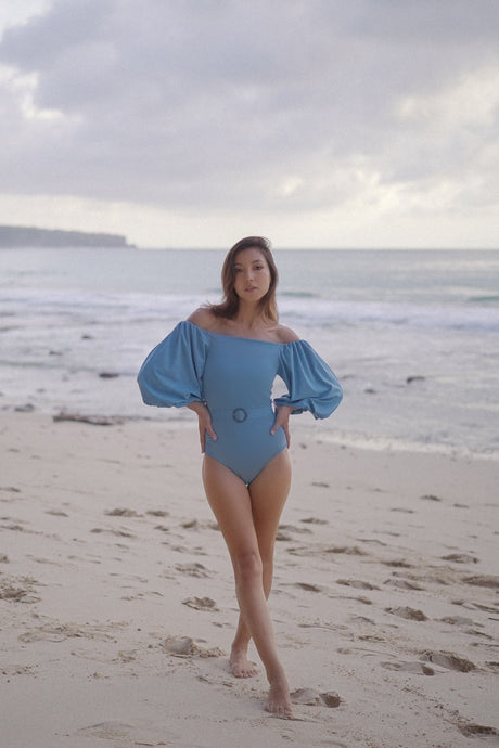 Rachelle one piece swimsuit - Parisian Blue (Final Sale) - Swimsuit - Mizyana