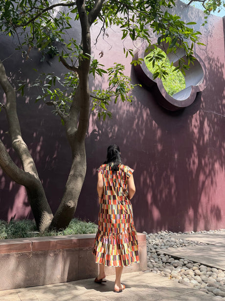 Raya Dress in Camino print - Dress - Mizyana