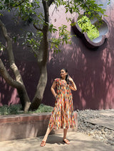 Raya Dress in Camino print - Dress - Mizyana