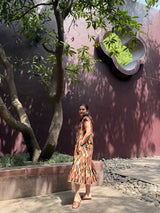 Raya Dress in Camino print - Dress - Mizyana