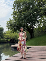 Raya Dress in Sol Garden print (Sandstone) - Dress - Mizyana