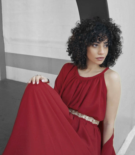 Red Kaftan set - Kaftan - Mizyana
