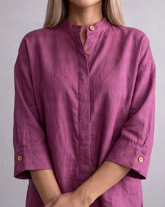 Ret Oversized Cotton Shirt - Shirt - Mizyana