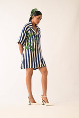Revolt RB Trench Aline Short Appliqu√© Dress - Dress - Mizyana