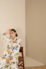 Riviera in Hidden Spring Print (White) - Dress - Mizyana