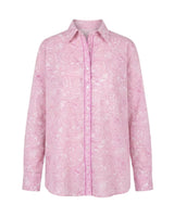 Rooh Rose Pink Paisley Print Cotton Shirt - Shirt - Mizyana