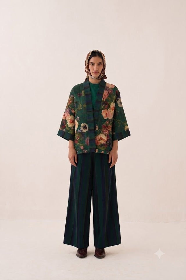 Rosarium Kimono Jacket - Jacket - Mizyana