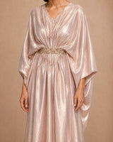 Rose Luxe Embellished Belt Kaftan - Kaftan - Mizyana