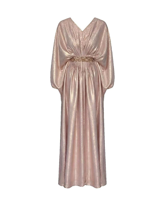 Rose Luxe Embellished Belt Kaftan - Kaftan - Mizyana