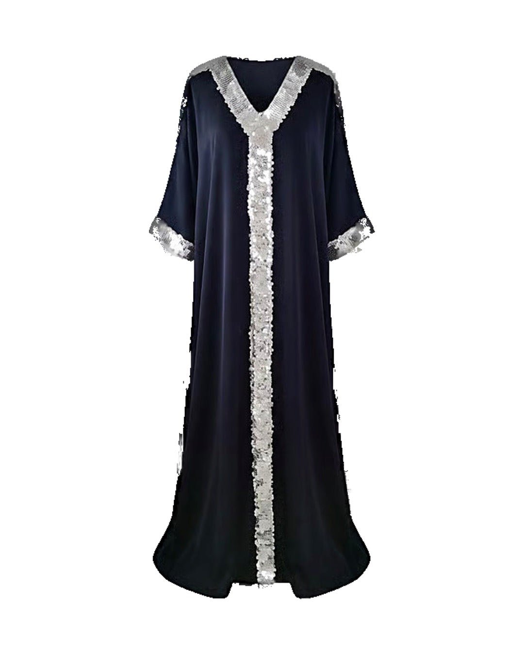 Royal Sequin Embellished Neckline Jalabiya - Jalabiya - Mizyana
