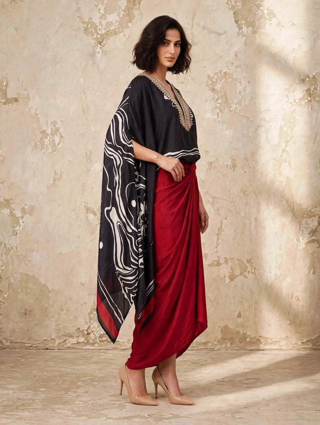 Ruby Drape skirt - Two-Piece Set - Mizyana