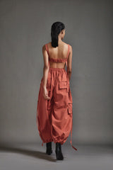 Rust Safari Cargo Set - Two-Piece Set - Mizyana