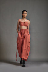 Rust Safari Cargo Set - Two-Piece Set - Mizyana