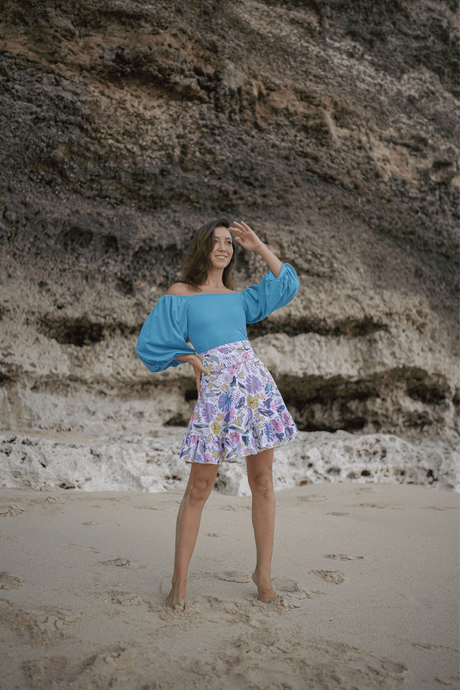 Saira Swim skirt - Floral - Swim Cover-Up - Mizyana