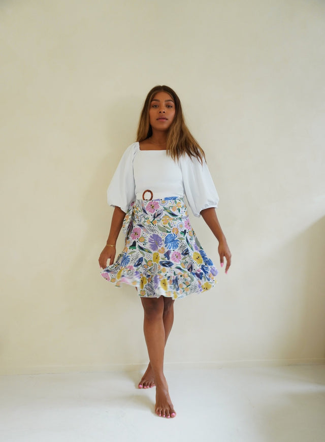 Saira Swim skirt - Floral - Swim Cover-Up - Mizyana
