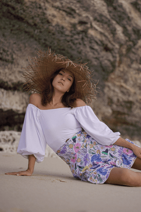 Saira Swim skirt - Floral - Swim Cover-Up - Mizyana