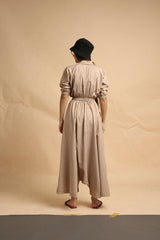 Sand Collar Sphara Jumpsuit - Jumpsuit - Mizyana