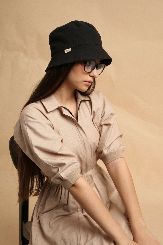 Sand Collar Sphara Jumpsuit - Jumpsuit - Mizyana