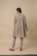 Sand Rib Mul Vena Co-Ord Set (2 PCS) - Co-ord Set - Mizyana
