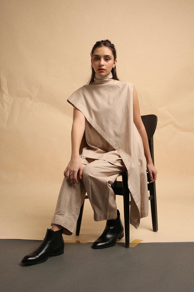 Sand Toga Co-Ord Set (2 PCS) - Co-ord Set - Mizyana