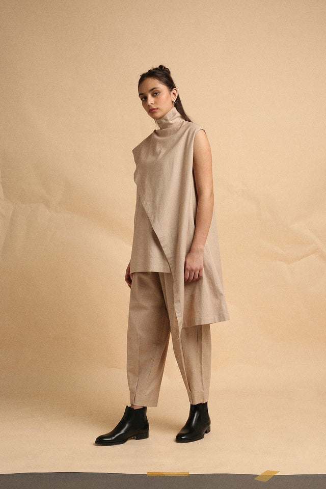 Sand Toga Co-Ord Set (2 PCS) - Co-ord Set - Mizyana