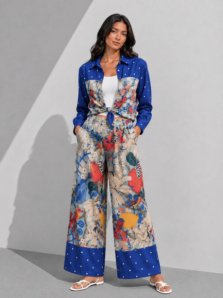 Santorini Satin Pants - Trousers - Mizyana