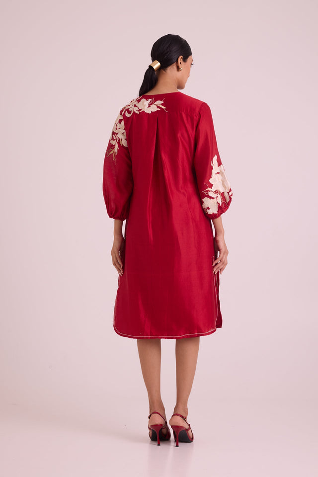 Sarla - Apple Hem Midi Dress - Dress - Mizyana