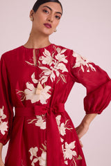 Sarla - Apple Hem Midi Dress - Dress - Mizyana