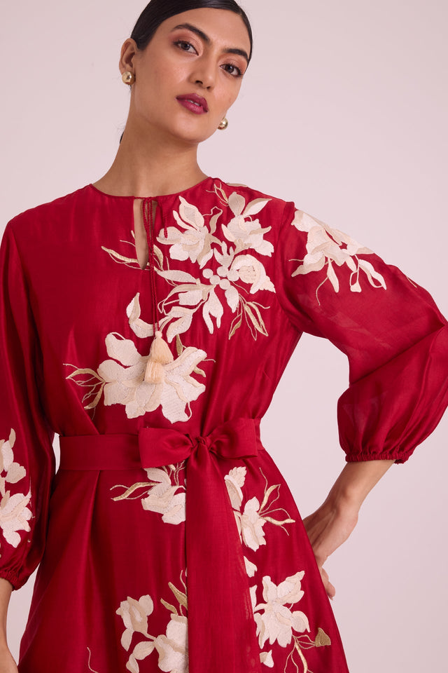 Sarla - Apple Hem Midi Dress - Dress - Mizyana