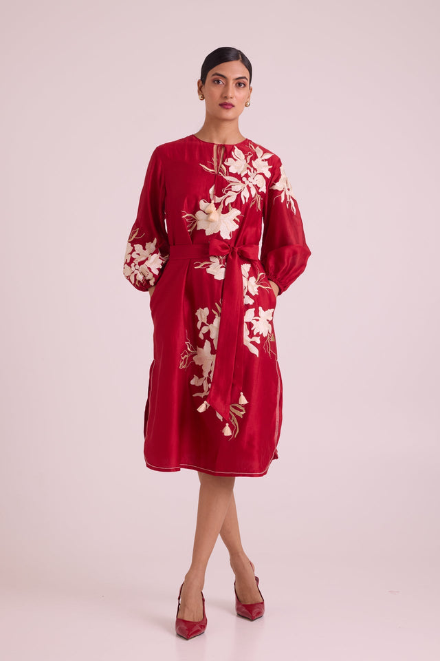 Sarla - Apple Hem Midi Dress - Dress - Mizyana