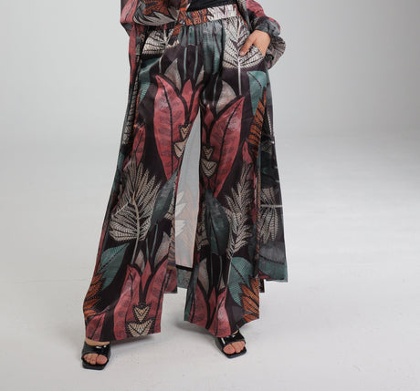 Secret Garden Satin Pants - Trousers - Mizyana