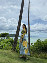 Selene Dress in Limoncello Print - Dress - Mizyana