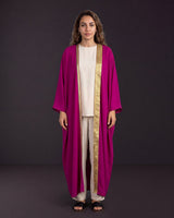 Serene Satin Braid Abaya - Abaya - Mizyana
