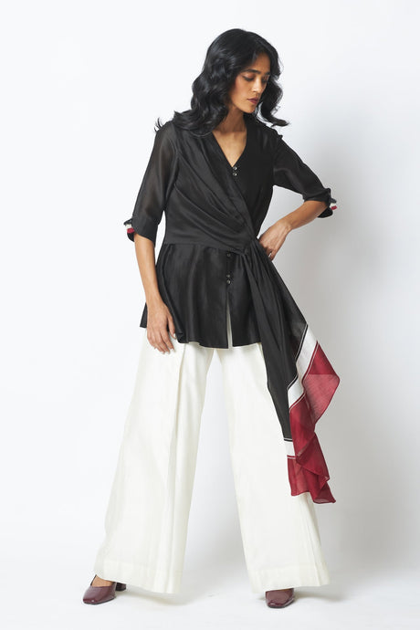 Shefali - The Steppe Top + Wide Leg Pants - Two-Piece Set - Mizyana