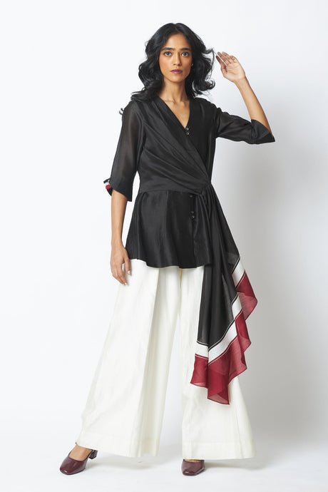 Shefali - The Steppe Top + Wide Leg Pants - Two-Piece Set - Mizyana