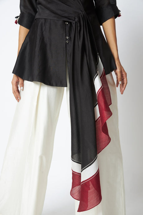 Shefali - The Steppe Top + Wide Leg Pants - Two-Piece Set - Mizyana