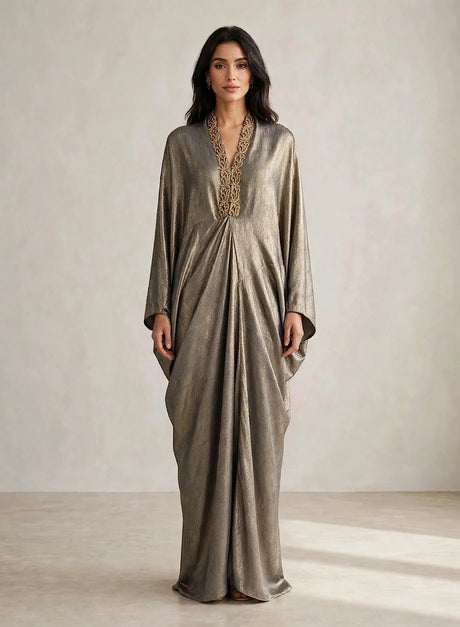 Shimmer drape kaftan - Kaftan - Mizyana
