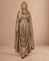 Shimmery Drama Drape Kaftan - Kaftan - Mizyana