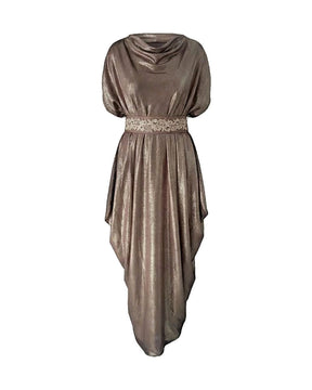 Shimmery Embellished Belt Kaftan - Kaftan - Mizyana