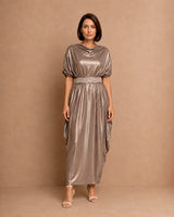 Shimmery Embellished Belt Kaftan - Kaftan - Mizyana